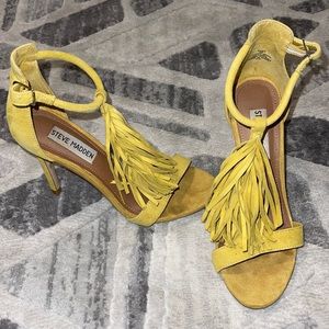 Yellow mustard-ish color heels